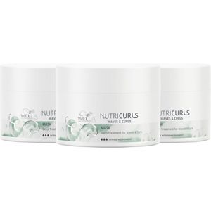 Wella Nutricurls Mask 500ml - 3 Stuks - Voordeelverpakking