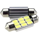 C5W autolamp 2 stuks | LED festoon 36mm | 9-SMD - 1.68W - 290 Lm - 6000K - heatsink | CAN-BUS 12 V DC