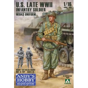 1:16 Andys Hobby Headquarters 005 U.S.Infantry Late WWII/Korean War M1943 Uniform Plastic Modelbouwpakket