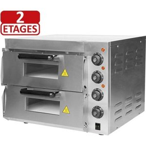 Pizza Oven RVS - 50°C-350°C - 3000W - 560x560x(H)440mm