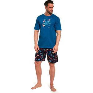 Cornette 'Caribbean' katoenen herenpyjama - korte mouwen XL