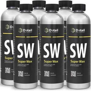 Detail SC - Super Wax - Voordeelverpakking - 6 x 500ml - Autopoets - Auto wax