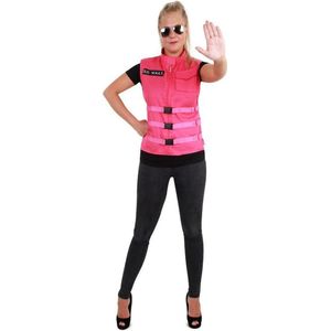 S.O. W.H.A.T vest pink voor dames one size