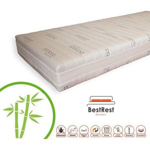 Pocketveermatras Koudschuim HR - Bamboo Exclusive - Koudschuim matras circa 24cm dik - 180x200cm