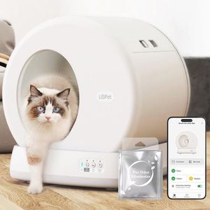 Automatische Zelfreinigende Kattenbak met Camerabewaking en App-besturing