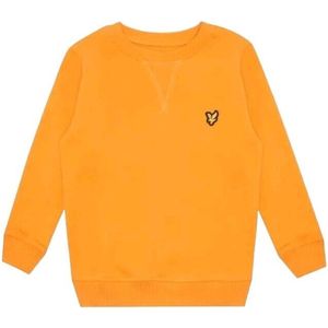 Lyle & Scott Junior Crew Sweater Oranje(Maat 152) Kinderen - Trui, Nieuwe collectie 2024, Oranje, EK fan