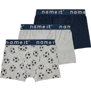 NAME IT NKMBOXER 3P MELANGE FOOTBALL NOOS Jongens Onderbroek - Maat 104