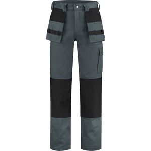 EM Workwear Werkbroek 100% katoen grijs-zwart maat 48