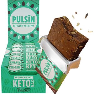 Pulsin | Keto Bar | Chocolate Mint | 18 Stuks | 18 x 50 gram