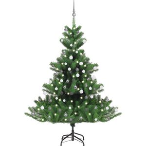 The Living Store Kunstkerstboom Nordmann - Groen - 180 cm - PE - Symmetrische vorm