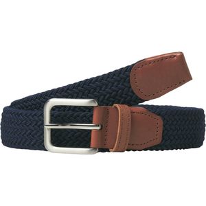 Jack & Jones Heren Riem JACSPRING Gevlochten Donkerblauw - Maat 95