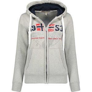 Geographical Norway Sweater - Hoodie - Dames - Gapical - Licht Grijs - XL