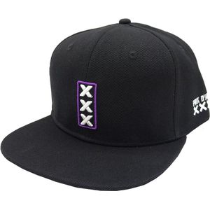 Prix D'ami  - Amsterdam Nederlands Tegeltje - Snapback hat - One size - Zwart