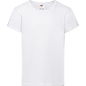 Fruit Of The Loom Meisjes Kinderen Valewewight T-shirt met korte mouwen (Wit)