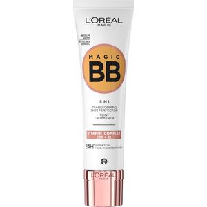 L’Oréal Paris Magic BB Cream - Verzorgende dagcrème en make-up in 1 Verrijkt met vitamine B5 en E - 05 Medium/Dark - 30ml