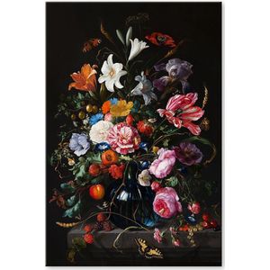 Graphic Message Tuin Schilderij op Outdoor Canvas Vaas met Bloemen - Jan Davidsz de Heem - Print