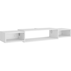 Vicco TV-meubel Nordic, Wit, 139.7 x 20.3 cm met open vakken