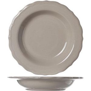 Juliet Taupe Deep Plate Bright D23cm