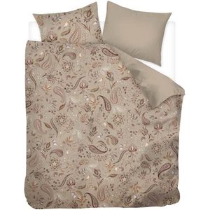 Snoozing Oriental - Flanel - Dekbedovertrek - Lits-jumeaux - 240x200/220 cm - Zacht Taupe