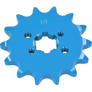 Voortandwiel Derbi glad 12 Tands blauw