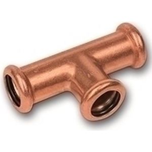 Sanha T-stuk - 22x15x22mm pers koper