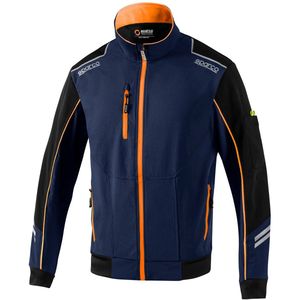 Sparco Tech Softshell Jas | black-orange / 3xl | Softshell Jassen | 02413NRAF6XXX