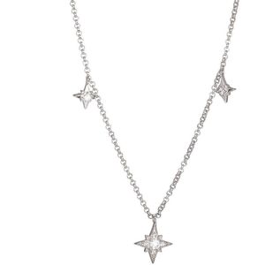 Di Lusso - Collier Amiens - Zilver 925 - Zirkonia's - Dames - 45 cm