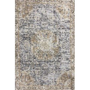 Aledin Carpets Maymana - Vintage - Vloerkleed 200x300 CM - Laagpolig - Creme - Bruin - Woonkamer Tapijt