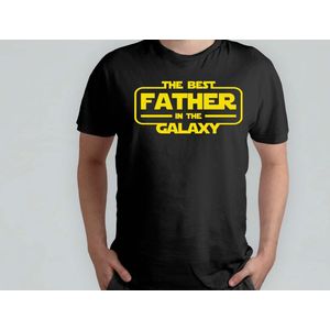 The Best Father in the Galaxy - T Shirt - cadeau - gift - vader - dad - beste vader ter wereld - verjaardag - unisex - vaderdag - best dad in the world - father - liefde - cute