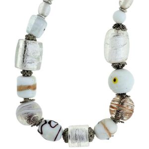 Behave Witte kralen ketting