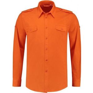 Oranje overhemd voor heren L