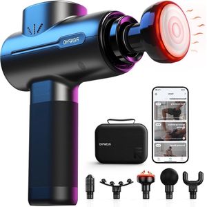 Massage gun met warmtefunctie - Bluetooth compatibel - Type-C opladen - LED-display - spiermassage - herstel van spierontspanning massage gun