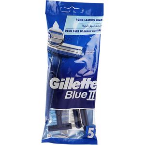 Gillette Blue II wegwerp scheermesjes- 5 x 5 stuks voordeelverpakking