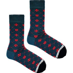 Heroes on Socks - Gift Panda Green - Herensokken - Maat 41-46