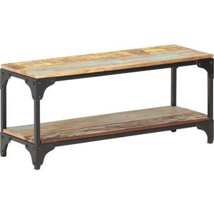 The Living Store Salontafel Hout - Gerecycled - Industriële stijl - 90x30x40 cm