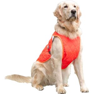 Gofluo - Rover Veiligheidshesje voor Hond - Reflecterend hesje - Fluo - Oranje - XL - Red