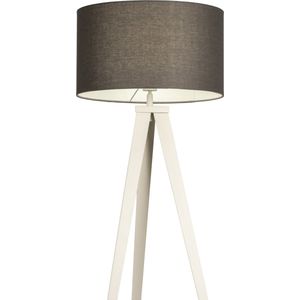 Lumidora Vloerlamp 31399 - E27 - Grijs - Antraciet donkergrijs - Beige - Zand - Metaal - ⌀ 51 cm