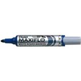 Viltstift Pentel MWL5M Maxiflo whiteboard blauw 3mm - 12 stuks