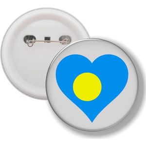 Button Met Speld - Hart Vlag Palau