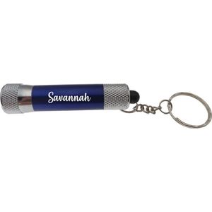 Zaklamp | Sleutelhanger | Met Naam | Blauw | Savannah