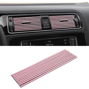 Auto Interieur Accessoires - Decoratieve Air Vent Kanalen, 10 Stuks PVC, Eenvoudige Installatie, Universele Pasvorm, Roze