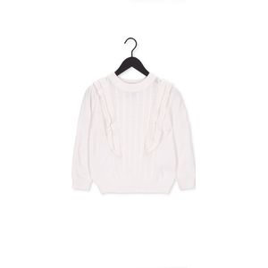 Minus Eudora Knit Pullover Truien & vesten Dames - Sweater - Hoodie - Vest- Wit - Maat L