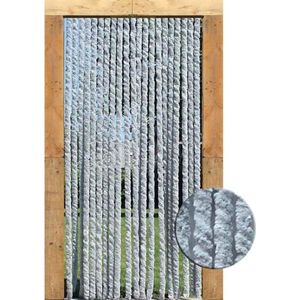 Deurgordijn vliegengordijn - Deurgordijn kattenstaart - Deur gordijn - 90 x 220 cm/Grijs