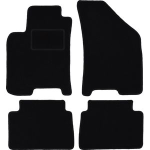 Zwarte veloursmatten voor: Daewoo Leganza sedan (1997-2004)
