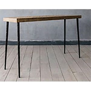 OHNO Furniture Elias Consoletafel - Side Table, Tafel, Mangohout, Zwart, Industrieel