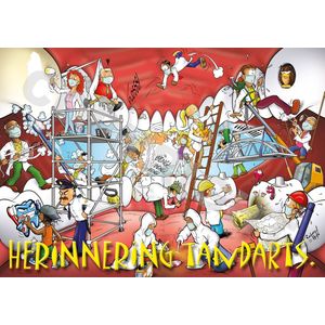 Oproepkaart - HERINNERING TANDARTS - Cartoon 'Tandwerkzaamheden' - 1000 stuks