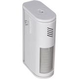 Perel Mini bewegingsmelder met alarm, PIR, 8 m detectiebereik, 60° detectiehoek, IP20, gebruik binnenshuis, wit