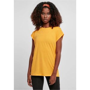 Urban Classics - Extended Shoulder Dames T-shirt - 4XL - Geel
