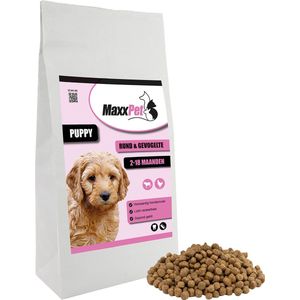 MaxxPet Hondenvoer - Hond- en Puppyvoer brokken - Rund & Gevogelte - 2-18maand - 4kg