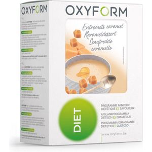 Oxyform Diëtetiek I Dessert Snack met Eiwit I Karameldessert om te reconstitueren Shaker I Spiermassa I Eiwitbereiding I Verrijkt met vitamines I Laag vet- en suikergehalte